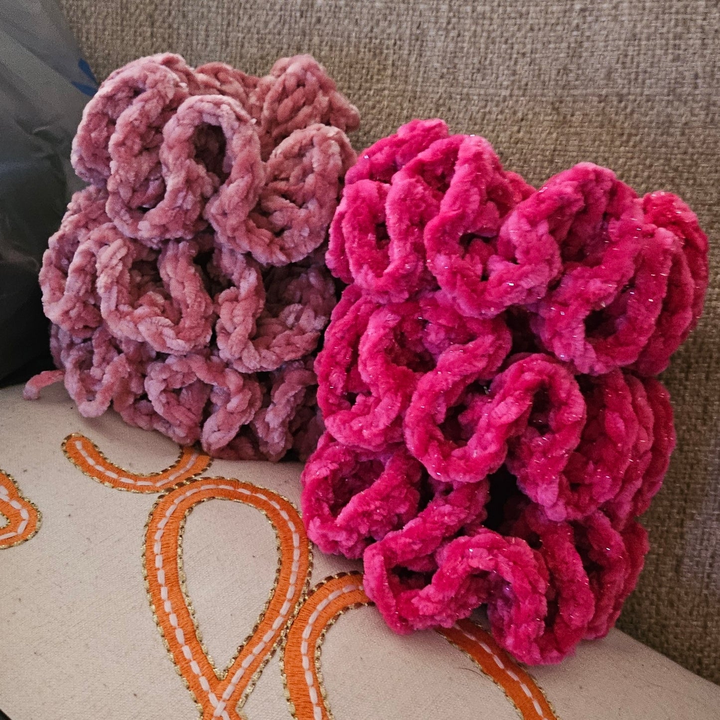 Sparkly Velour Scrunchie